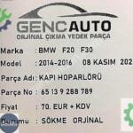 BMW F20 F30 KAPI HOPARLÖRÜ SÖKME ORJİNAL OEM 65139288789