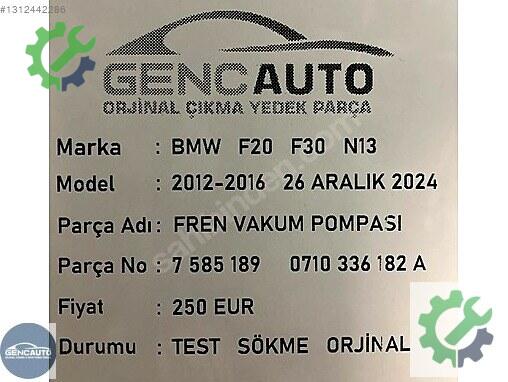 BMW 5 Serisi Fren Vakum Pompası 7585189 çıkma parça