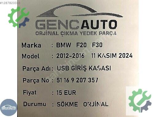 BMW 3 Serisi Ön Panel 51169207357 çıkma parça