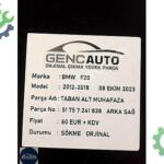 BMW F20 TABAN ALT BAKALİTİ SÖKME ORJİNAL OEM 51757241838 SAĞ