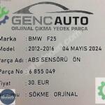 BMW F25 ABS SENSÖRÜ ÖN SÖKME ORJİNAL OEM 6855049