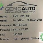 BMW F25 X3 BUFFER BAS SÖKME ORJİNAL 65129217913