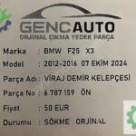 BMW F25 X3 VİRAJ DEMİR KELEPÇESİ SÖKME ORJİNAL 6787159 ÖN