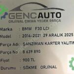 BMW F30 LCI ŞANSIMAN KARTER YALITIMI SÖKME ORJİNAL 8639890