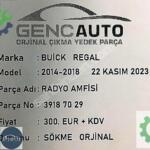 BUICK REGAL RADYO AMFİSİ SÖKME ORJİNAL 39187029