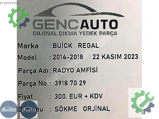 Aunex Amfi 39187029 çıkma parça