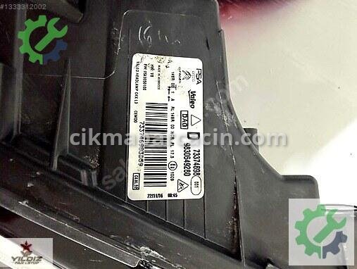 Citroen C4 X Sağ Ön Far 9830649280 çıkma parça