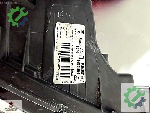 Citroen C4 X Sağ Ön Far 9830649280 çıkma parça