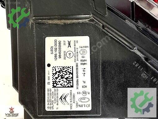 Citroen C5 AirCross Sağ Ön Far 9845355980 çıkma parça