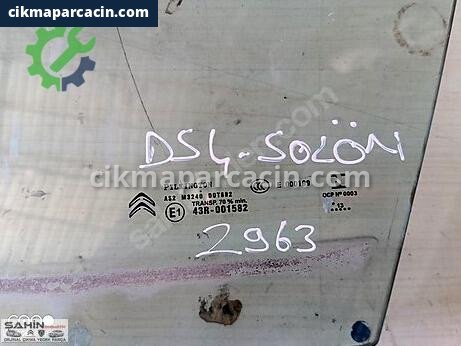 DS Automobiles DS4 Sol Ön Kapı Camı çıkma parça