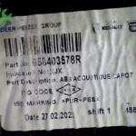 Dacia Jogger Sandero Kaput Keçesi Orjinal 658403578R CP