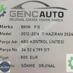F10 ABS KONTROL ÜNİTESİ SÖKME ORJ 34526799517