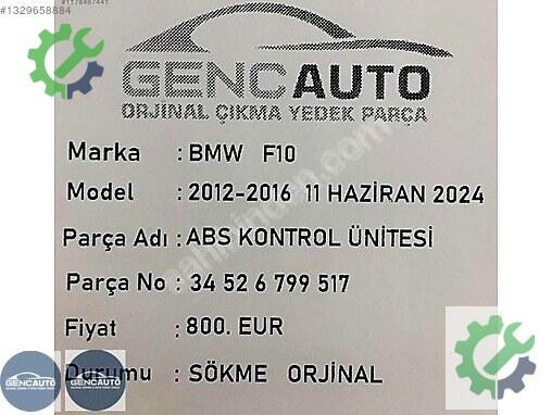 BMW 5 Serisi ABS Sensörü 34526799517 çıkma parça