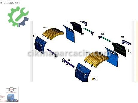 Ford Arka Çamurluk çıkma parça