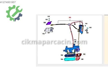 Ford Kapı Kilidi çıkma parça