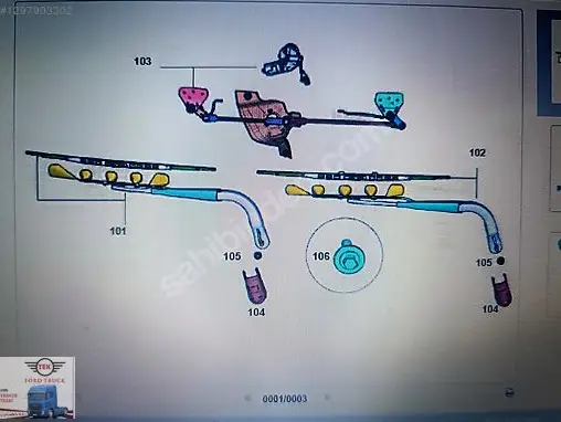 Ford Silecek Kolu çıkma parça