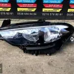 Fiat Egea Düz Sol Far Beyaz Kaşlı SİYAH İÇLİ