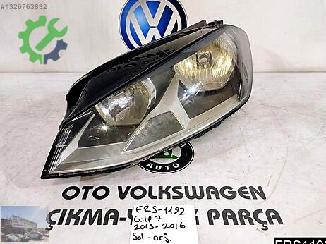 Volkswagen Golf Sol Ön Far çıkma parça