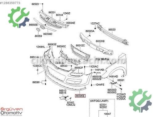 Hyundai i30 Ön Tampon 2007-11 çıkma parça