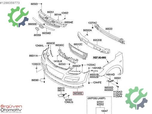Hyundai i30 Ön Tampon 2007-11 çıkma parça