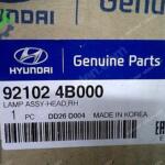 Hyundai H100 Sağ Far Orjinal 92102-4B000 YP