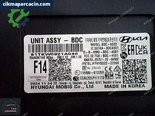 Hyundai Tucson Beyni 954A0N7140 çıkma parça