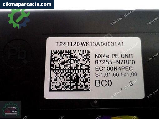 Hyundai Tucson ECU Beyni 97255-N7BC0 çıkma parça