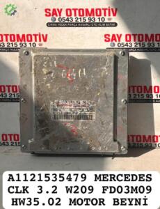 A1121535479 MERCEDES CLK 3.2 W209 FD03M09 HW35.02 MOTOR BEYNİ