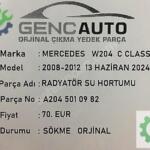 Isıtma & Havalandırma & Klima Mercedes Fabrikasyon Intercooler Borusu Acil! Uygun Sorunsuz