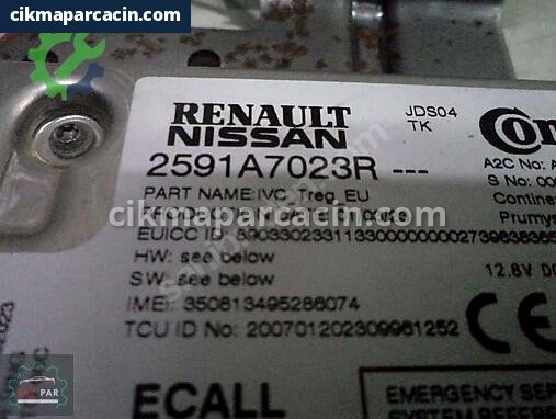 Renault Clio Beyni 2591A7023R çıkma parça