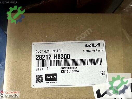 Kia Stonic Hortum 28212H8300 çıkma parça