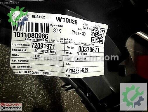 Mercedes-Benz 200 Tampon Braketi A2048854265 çıkma parça
