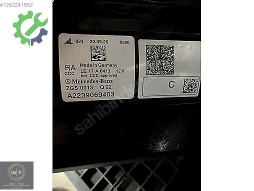 Mercedes-Benz S Sağ Ön Far çıkma parça