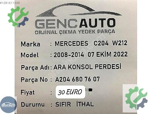 Mercedes-Benz C Bakalit A2046807607 çıkma parça