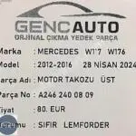 MERCEDES W117 CLA MOTOR TAKOZU ÜST SIFIR LEMFÖRDER A2462400809
