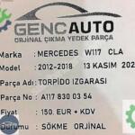 MERCEDES W117 CLA TORPİDO IZGARASI SÖKME ORJİNAL OEM A1178300354