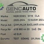 MERCEDES W118 CLA ÇAMURLUK BAĞLANTI AYAK SÖKME ORJ A1188804400