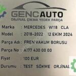 MERCEDES W118 CLA FREN VAKUM BORUSU SÖKME ORJ A1774300000