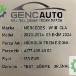 MERCEDES W118 CLA HİDROLİK FREN BİDONU SÖKME ORJ A1774304300