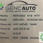 MERCEDES W118 W177 JANT KAPAĞI TAKIM SÖKME ORJİNAL A2224002200