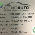 MERCEDES W168 AKASA KM SAATİ ALT BAKALİT SÖKME ORJ A1686891708