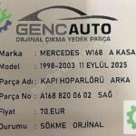MERCEDES W168 A KAPI HOPARLÖRÜ SÖKME ORJ A1688200502 0602 ARKA