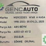 MERCEDES W168 A KASA ABS BEYNİ SÖKME ORJİNAL A0034314512