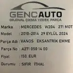 MERCEDES W204 271 MOT VANOS EKSANTRİK EMME SIFIR ORJ A2710501400