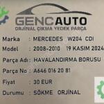 MERCEDES W204 CDI HAVALANDIRMA BORUSU SÖKME ORJ A6460162081