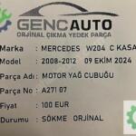MERCEDES W204 CKASA MOTOR YAĞ CUBUĞU SÖKME ORJ A27107