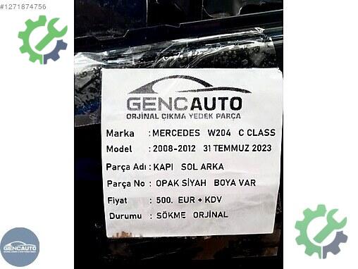 Mercedes-Benz C Sol Arka Kapı çıkma parça
