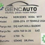 MERCEDES W204 W117 DIŞ KAPI KOLU BADEMİ SÖKME ORJ A2047600420