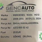 MERCEDES W204 W212 BAGAJ HAVALANDIRMA SÖKME ORJ A2128300242