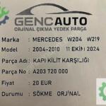 MERCEDES W204 W219 KAPI KİLİT KARŞILIĞI SÖKME ORJ A203720000